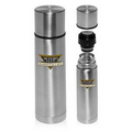 18 oz. Cylindrical Stainless Steel Vacuum Flasks